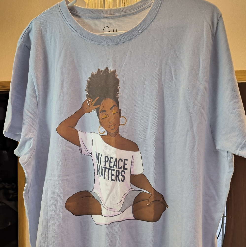 Michele Classic light blue Cotton Tee